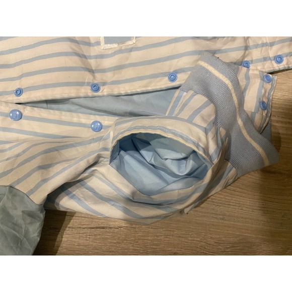 Vintage 80s Nike Blue Tag Sports Jacket Embroidered Blue White Mens Medium RARE - Picture 9 of 9